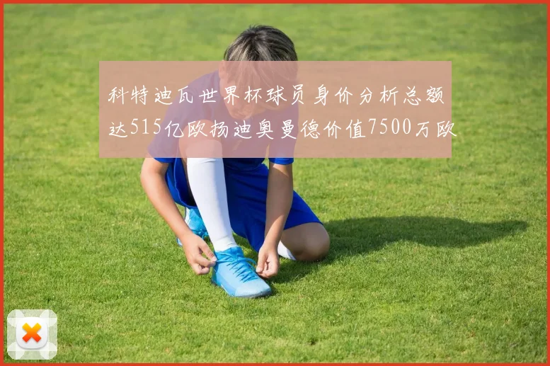科特迪瓦世界杯球员身价分析总额达515亿欧扬迪奥曼德价值7500万欧